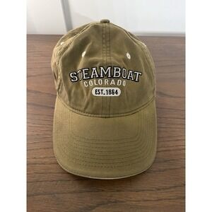 Steamboat Hat Men Blue Adjustable Cotton Colorado Outdoors Ski‎